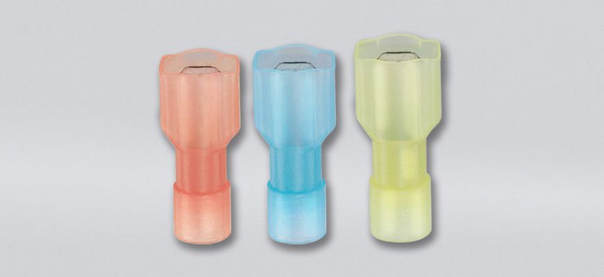 尼龍全絕緣平揷式(雙凸)公端連接器(易進式)