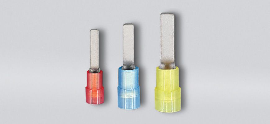 尼龙绝缘刀型端子(易进式铜管)