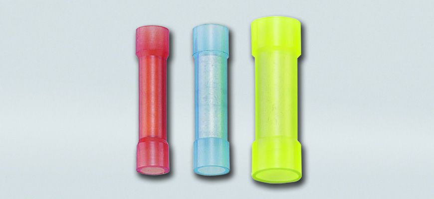 Соединители с прямым сечением с изоляцией из нейлона (медная трубка)