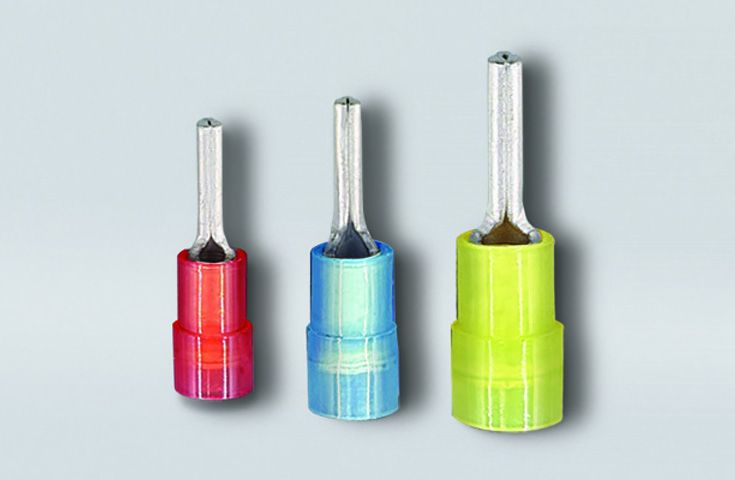 Bornes à broche isolées en nylon (double sertissage)