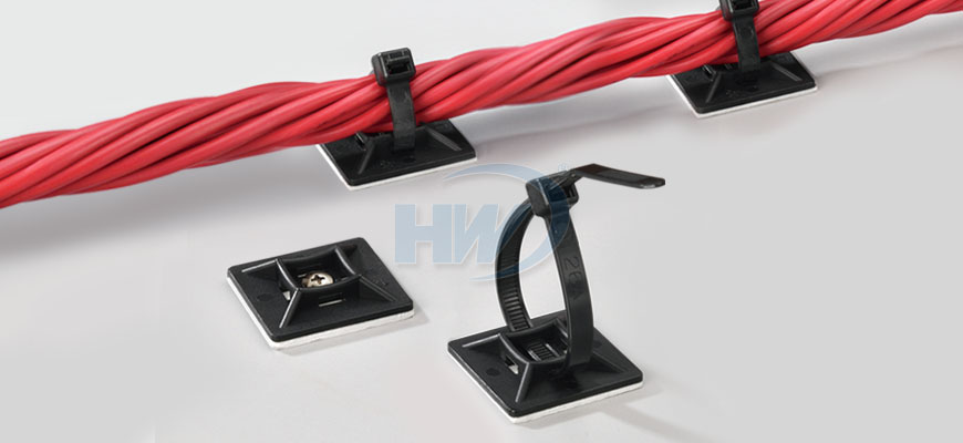 1 pieza) Base Autoadherible Para cable Soporte para cable con