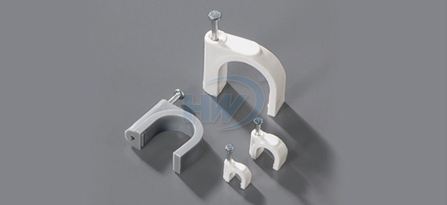 مشابك كابل دائرية بمسمار واحد