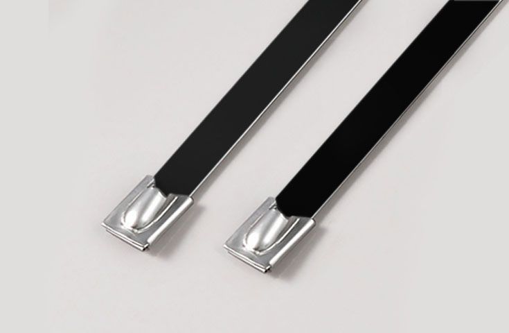 Ball-Lock-Typ, Edelstahl, epoxidbeschichtete Kabelbinder