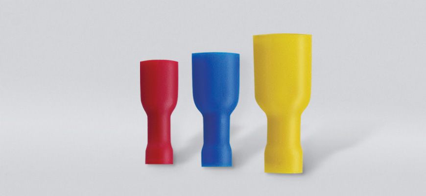 PVC全绝缘平揷式母端连接器(易进式铜管)