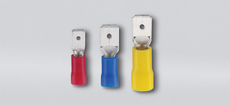 PVC絕緣平揷式公端連接器(易進式銅管)