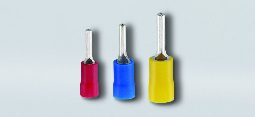 ビニール絶縁ピン端子(ダブルクリンプ)