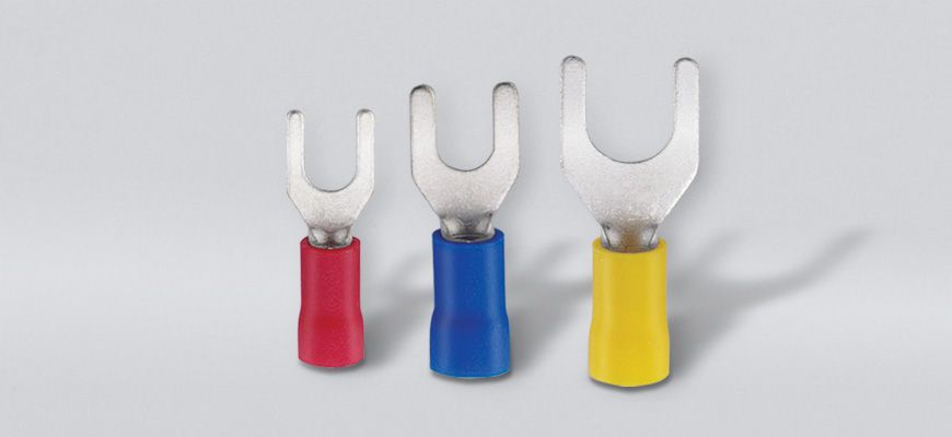 Vinyl-isolierte Flachstecker (Doppelcrimp)