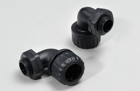 Conduit Adaptors,Angle Type,Polyamide,Thread(PF) 3/4", Suitable Conduit NFC-23 - Angle Type Conduit Adaptors