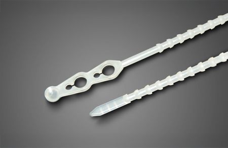 320x4.4 mm(12.7x0.17インチ)、ケーブルタイ、PA66、ビーズ付き、解放可能 - ビーズ付きケーブルタイ