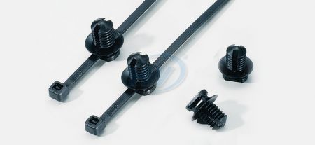 Cable Ties and Fir-Tree Mount Assemblies, Polyamide, 150mm, 3.6mm - Cable Ties and Fir-Tree Mount Assemblies