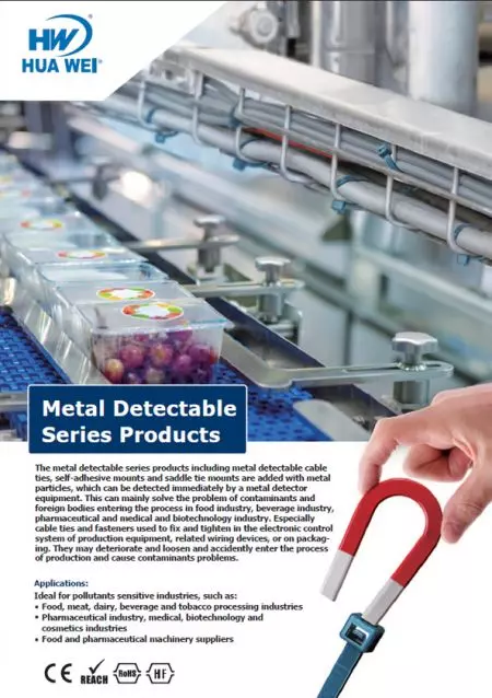 Metaal Detecteerbare Kabelbinders Flyer