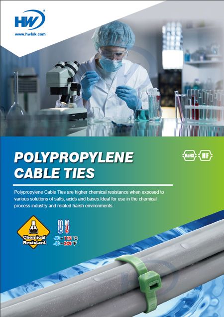 Flyer des colliers de serrage en polypropylène