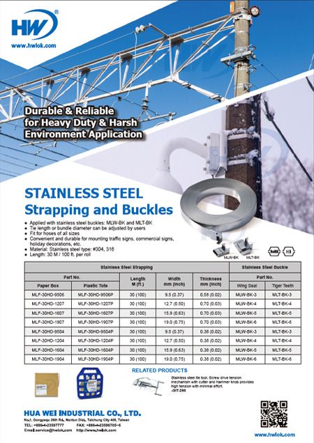 Stainless Steel Strapping and Buckle Flyer
