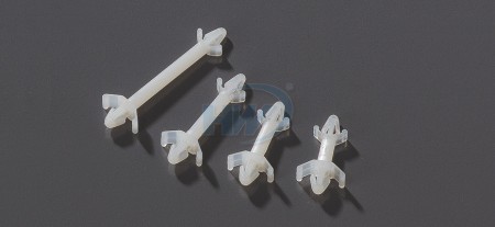 PCB-Stützen, doppelte Verriegelung, Polyamid, 4,6 mm Abstandshöhe - Doppelt verriegelnde PCB-Stützen
