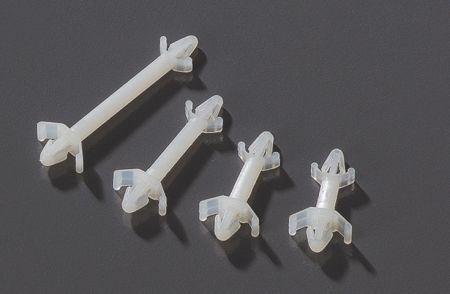 雙邊固定印刷電路板間隔柱,PA66,柱高(A)0.18"(4.6mm) - 雙邊固定印刷電路板間隔柱
