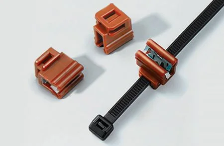 Clip di bordo, poliammide, spessore del pannello 0.8~2.0mm, larghezza massima del legame 5mm.