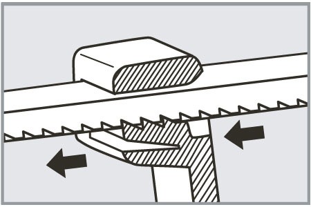 Der Verriegelungsmechanismus von Kabelbindern - Der Verriegelungsmechanismus von Kabelbindern