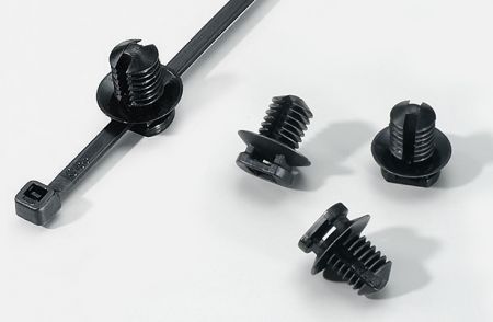 Fir-Tree Cable Tie Mounts, 13.3x16mm, PA6.6 - Fir-Tree Cable Tie Mounts and Cable Ties