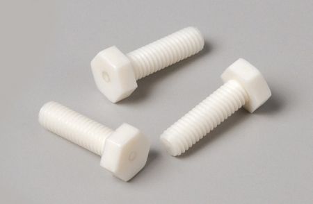 Zeskantschroeven, Polyamide, 6mm lengte, M3 schroef