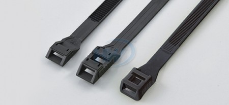 180x8.6mm (7.1x0.34 pulgadas), Bridas de cables, PA12, perfil bajo, con estrías exteriores, aplicación en exteriores - Abrazaderas de Cable de Perfil Bajo