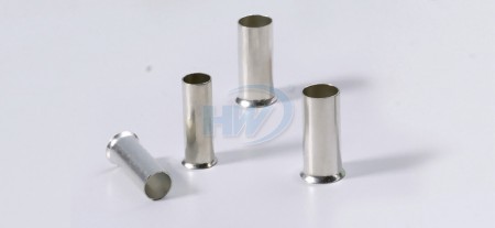 Non-Insulated Cord-End Ferrules,Copper,Conductor 14AWG,Length 18mm - Non-Insulated Cord-End Ferrules