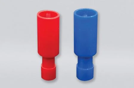 Nylon-volledig geïsoleerde stekkerontkoppelaars (dubbele krimp), draadbereik 22-16 AWG