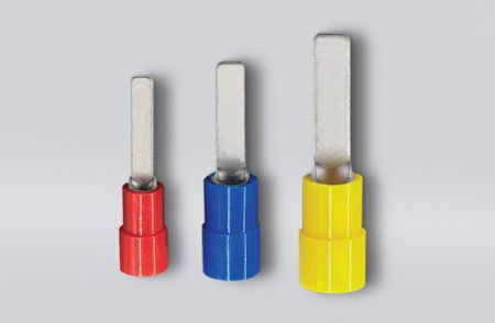 Terminais de lâmina isolados em nylon (entrada fácil), faixa de fio 22-16 AWG