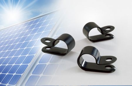 Kabelklemmen, Schroefmontage, PA12 (Zonne- / Fotovoltaïsch), 5.4mm Montagegat Dia., 2.9mm Max. Bundel Dia.