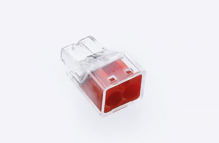 Push-In Drahtverbinder, PIC33-Serie, Rot, 2 Anschlüsse, Festdrahtbereich: 0,5-4,0mm²/ 22-12 AWG, Litzenbereich: 0,5-2,5mm²/ 20-14 AWG