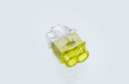 Push-In Drahtverbinder, PIC35 Serie, Gelb, 2 Anschlüsse, Festdrahtbereich: 0,5-2,5mm²/ 22-12 AWG, Litzenbereich: 1,0-2,5mm²/ 22-14 AWG