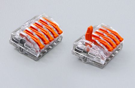 Push-in Hebelanschlüsse, PIC62-Serie, 5 Anschlüsse, Massivdrahtbereich: 0,2-4,0mm²/ 28-12 AWG, Litzenbereich: 0,2-4,0mm²/ 28-14 AWG