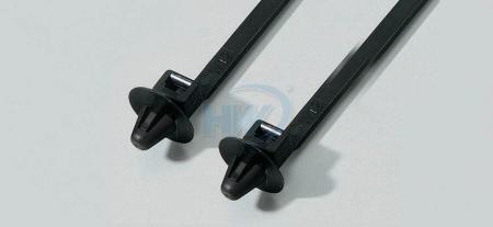 110x4,8 mm (4,3x0,19 Zoll), Kabelbinder, PA66, Push-Montage, lösbare - Push-Montage Kabelbinder
