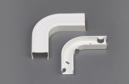 Raceway Fittingen - Platte Bocht+Basis, Voor GU-2015,20x15mm,Eén stuk Raceway