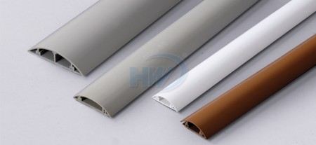 圆型地板配线槽,PVC,总宽20mm(0.79"),内宽8mm(0.31")