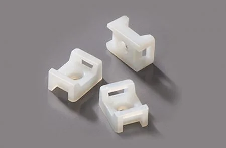 Cable Tie Mounts,Saddle Type,Polyamide,4.8mm Max. tie width,3.7mm Mounting Hole - Saddle Cable Tie Mounts