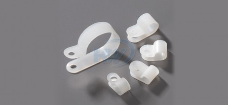 Cable Clamps, Screw Mount,Polyamide,5.5mm Mounting Hole Dia.,3.3mm Max. Bundle Dia.