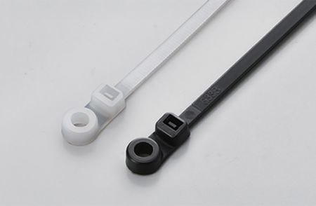 110x2.5mm (4.3x0.10 polegadas), Abraçadeiras, PA66, Montagem com Parafuso - Braçadeiras de Cabo com Montagem por Parafuso