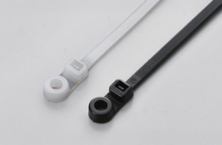 110x2.5mm (4.3x0.10 pollici), Fascette stringicavo, PA66, Montaggio a vite - Fissaggi a vite per cavi