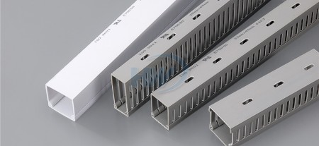绝缘配线槽-GW,PVC,宽度15mm(0.59"),高度25mm(0.98"),电线容量5-12 PCS - 绝缘配线槽-GW