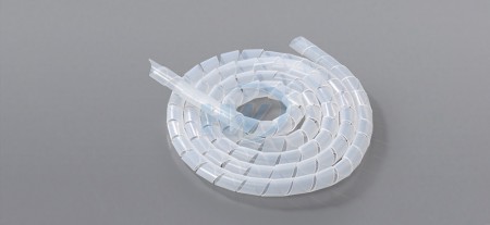 Spiraalwikkelbanden - PE vlamvertragend, 5 mm in diameter, 4,0~50,0 mm wikkelbereik. - Spiraalvormige wikkelbanden