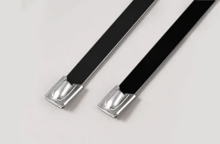 標準型環氧塗層珠式不鏽鋼帶,#304/#316,長度(L)5.08"(130mm),環拉值135lbf - 環氧塗層珠式不鏽鋼帶