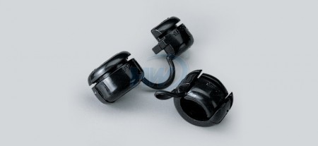Strain Relief Bushings,Flat Type,Polyamide Accommodated SPT-1 18/2 Wire (2.8x5.6 mm), Panel Thickness 3.4mm