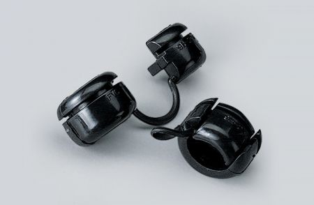 Strain Relief Bushings,Flat Type,Polyamide Accommodated SPT-1 18/2 Wire (2.8x5.6 mm), Panel Thickness 3.4mm - Strain Relief Bushings