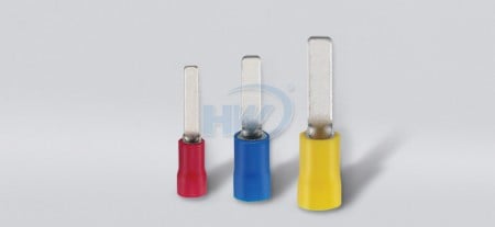 PVC绝缘刀形端子(不焊接),适用线径0.5-1.5sq. mm.(22-16AWG)