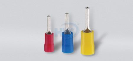 Vinyl-Insulated Pin Terminals ,Wire Range 22-16AWG