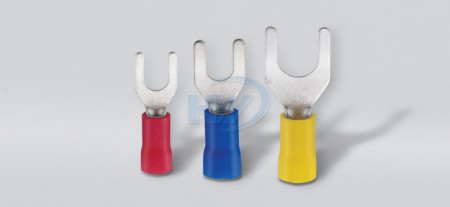 Vinyl-Insulated Spade Terminals ,Wire Range 22-16AWG,Stud Size M3 - Vinyl-Insulated Spade Terminals
