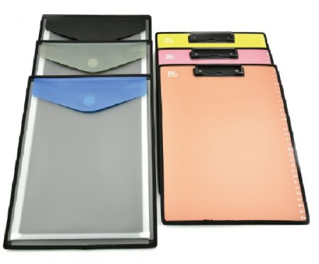 PP Board with Black Clip & Document Bag