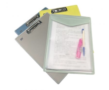 PP Clip Board with Envelope to Store Documents & Pens