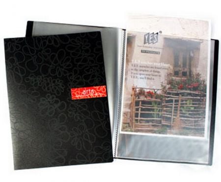 A4 20P Clear Book with 1 Color Silk Printing.