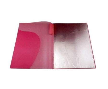 PP Display Book with a Slant Pocket & 10 Inner Pockets.